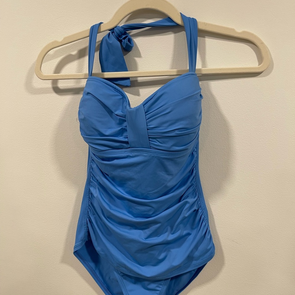 Tommy Bahama women’s  One Piece Swimsuit in Blue